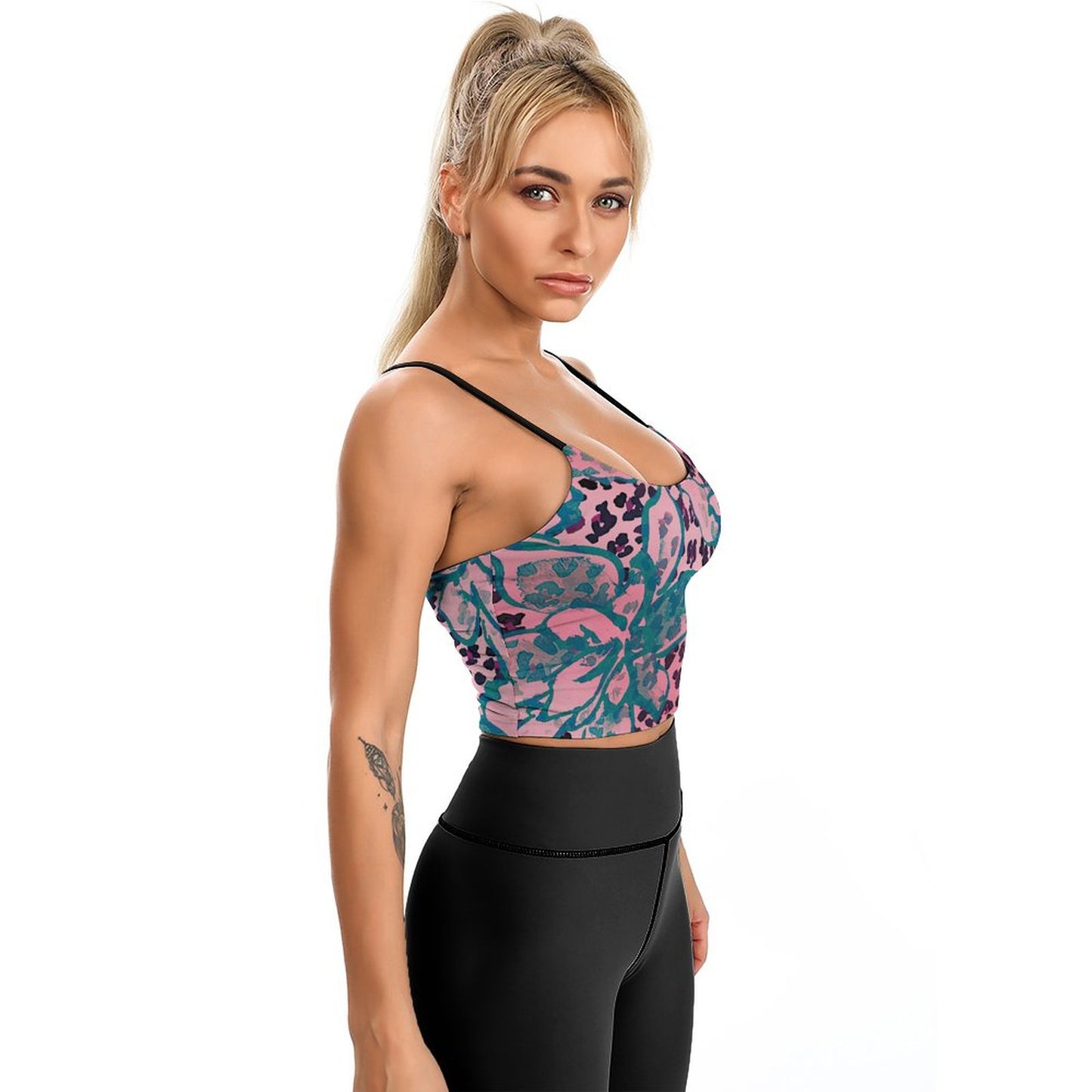 Leopard Flower PatternPrinted Camisole Leopard Flower Pattern