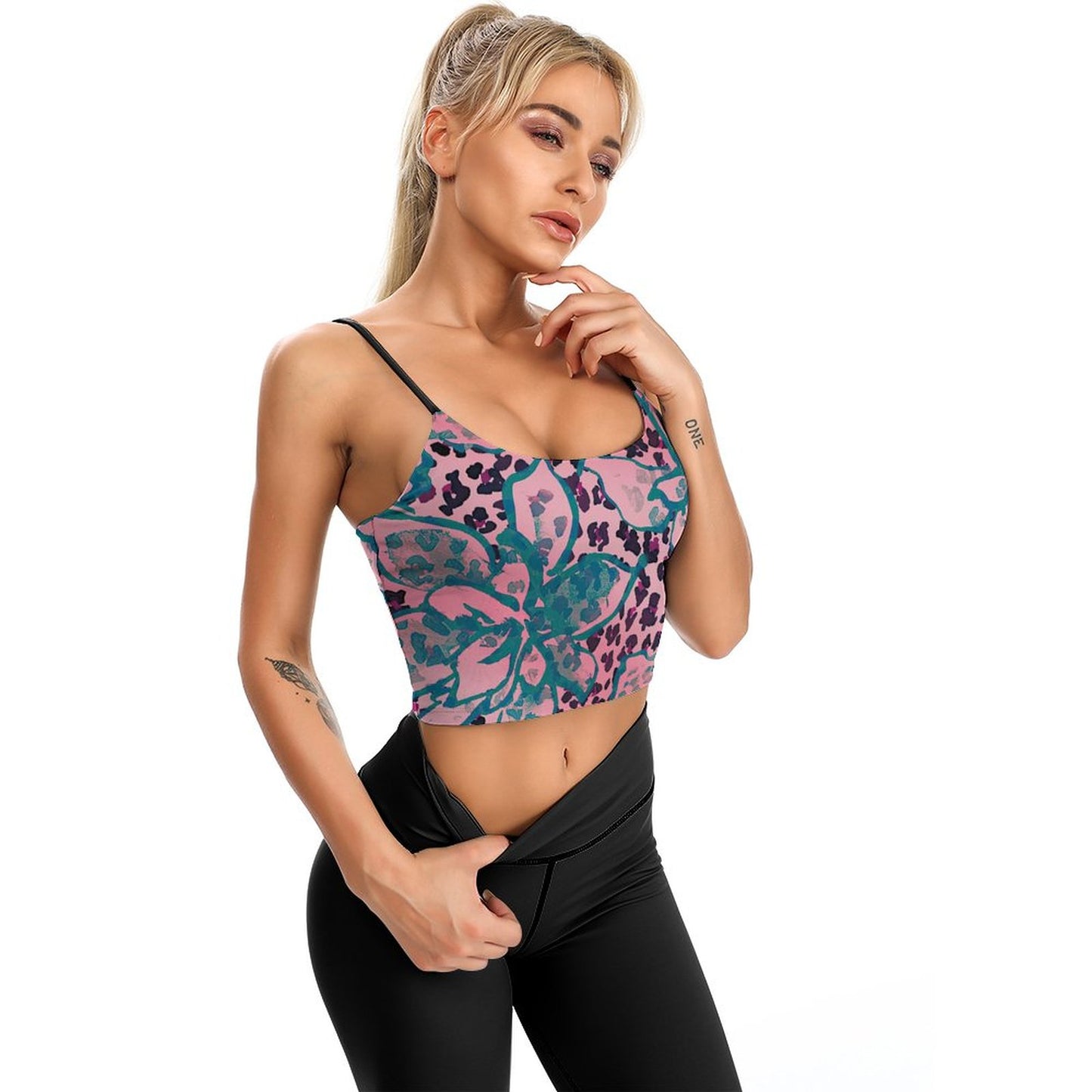 Leopard Flower PatternPrinted Camisole Leopard Flower Pattern